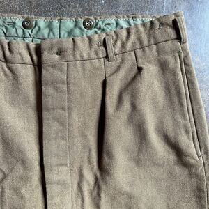 VTG 60s Australian Army Military Wool Pants Conway Brothers Adelaide Mens 35R